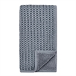 Villa by Classic Home Colorman Cotton Linen Blend Marina Blue Throw Blanket