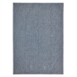 Villa by Classic Home Colorman Cotton Linen Blend Marina Blue Throw Blanket