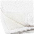Villa by Classic Home Colorman Cotton Linen Blend White Throw Blanket