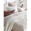 Villa by Classic Home Camille Cotton Linen King Duvet Natural