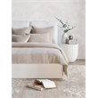 Villa by Classic Home Camille Cotton Linen King Duvet Natural