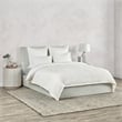 Villa by Classic Home Karina Woven Stitch Design Cotton White Queen Duvet