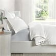 Villa by Classic Home Karina Woven Stitch Design Cotton White Queen Duvet