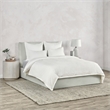 Villa by Classic Home Karina Woven Stitch Design Cotton White King Duvet