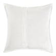 Villa by Classic Home Karina Woven Stitch Design Cotton White Euro Sham