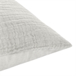 Villa by Classic Home Camille Gray Cotton Linen Blend Euro Sham