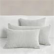 Villa by Classic Home Camille Gray Cotton Linen Blend Standard Sham