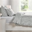 Villa by Classic Home Lana  Cotton Gray Embroidered Queen Duvet