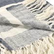 Villa by Classic Home Sherry Linen Fabric Blue Multicolor 50