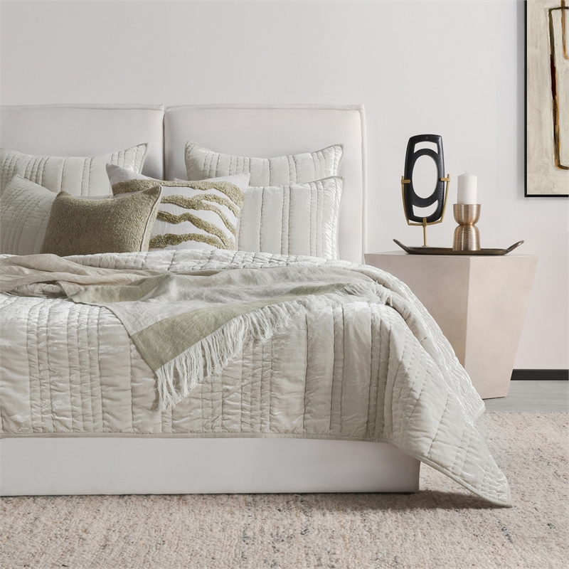 Villa by Classic Home Talara Linen Fabric Green Multicolor 50