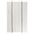 Villa by Classic Home TC Ria Ivory/Gray Cotton Throw Blanket 50