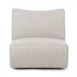 Classic Home Atlas Outdoor Light Gray Fabric Swivel Accent Chair