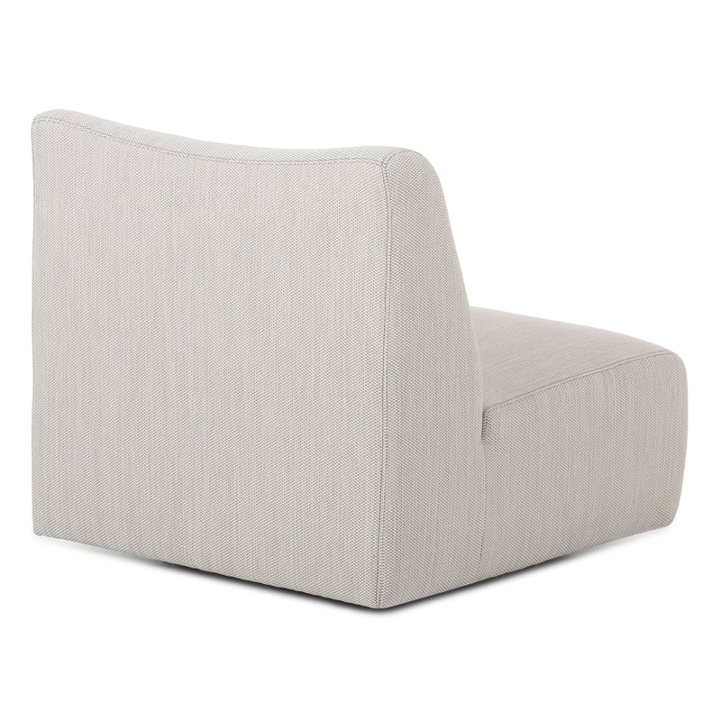Classic Home Atlas Outdoor Light Gray Fabric Swivel Accent Chair