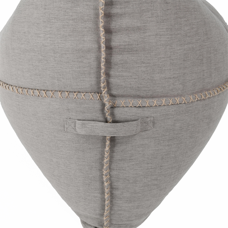 Classic Home Belle Beige Teardrop Polyester Blend Fabric Lounge Chair