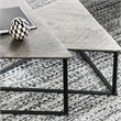 Classic Home Burton Industrial Metal Nesting Coffee Table in Black