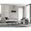 Classic Home Burton Industrial Metal Nesting Coffee Table in Black