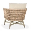 Classic Home Collins Outdoor Solid Wood Accent Chair in Natural Tone