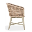 Classic Home Collins Outdoor Solid Wood Dining Chair in Natural Tone