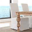 Classic Home Melrose Set of Two Fabric Dining Chairs in Natural
