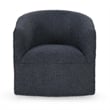Classic Home Valencia Blue Stain Resistance Fabric Swivel Accent Chair