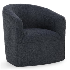 Classic Home Valencia Blue Stain Resistance Fabric Swivel Accent Chair