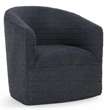 Classic Home Valencia Blue Stain Resistance Fabric Swivel Accent Chair