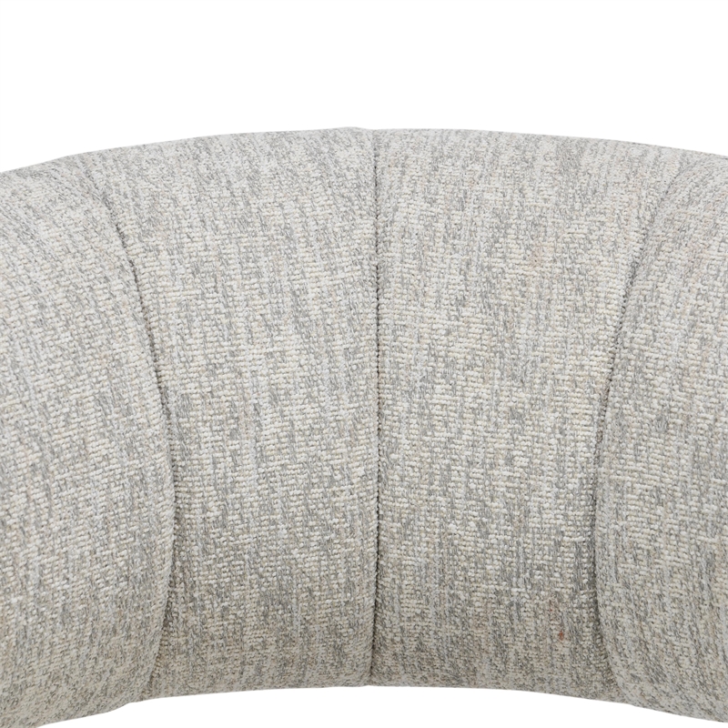 Classic Home James  Light Gray Boucle Fabric Upholstered Swivel Accent Chair