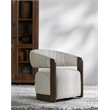 Classic Home James  Light Gray Boucle Fabric Upholstered Swivel Accent Chair