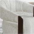 Classic Home James  Light Gray Boucle Fabric Upholstered Swivel Accent Chair