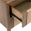Classic Home Corda Oak Wood Nightstand in Two-Tone Brown