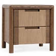 Classic Home Corda Oak Wood Nightstand in Two-Tone Brown