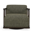 Classic Home Lucia Green Boucle Fabric Upholstered Swivel Accent Chair