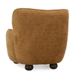 Classic Home Penelope Upholstered Chenille Fabric Accent Chair in Amber