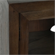Classic Home Bradley Two-Door Oak Wood Cabinet in Cocoa Brown