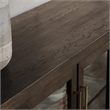 Classic Home Bradley Two-Door Oak Wood Cabinet in Cocoa Brown