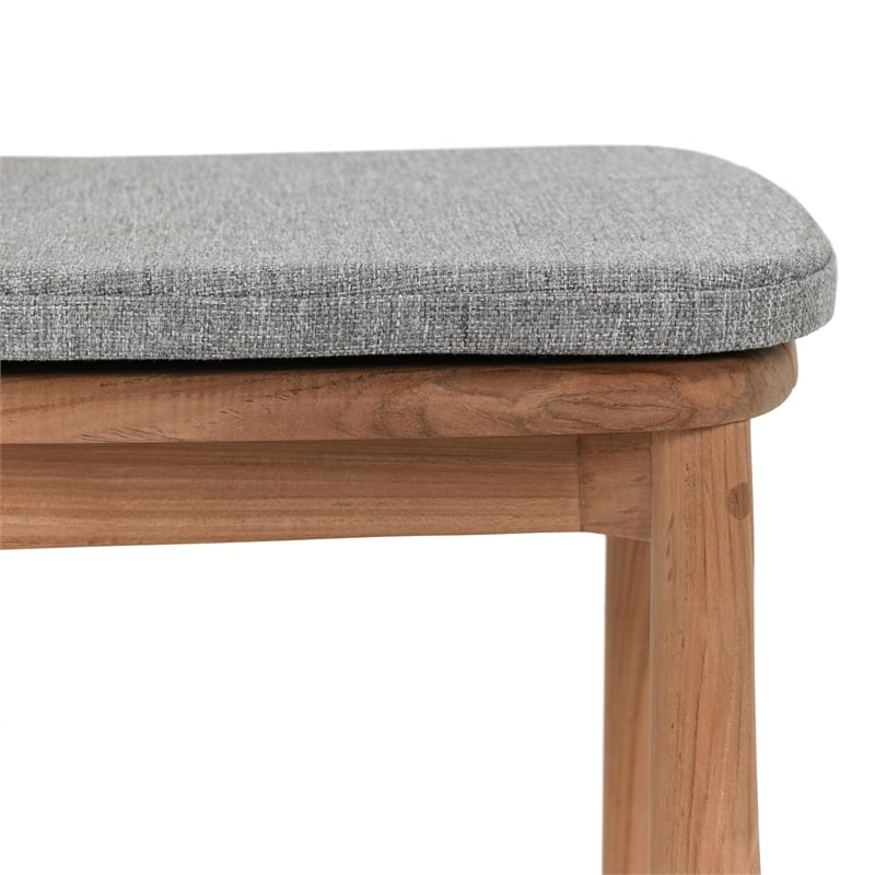 Classic Home Aston Natural Teak Wood Outdoor Dining Chair