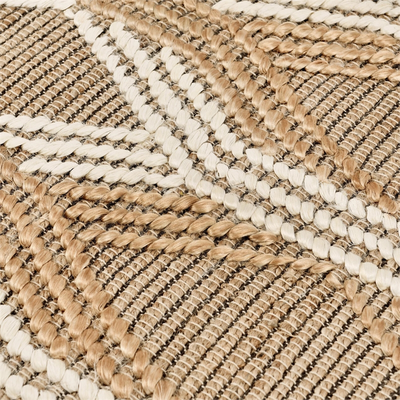 Manitou 2.6'x8' Natural Jute Blend Ivory Hand Woven Accent Rug