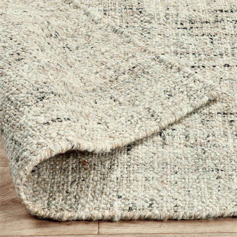 Oscoda 2.6'x8' Sustainable Handwoven Jute Blend Natural Accent Rug