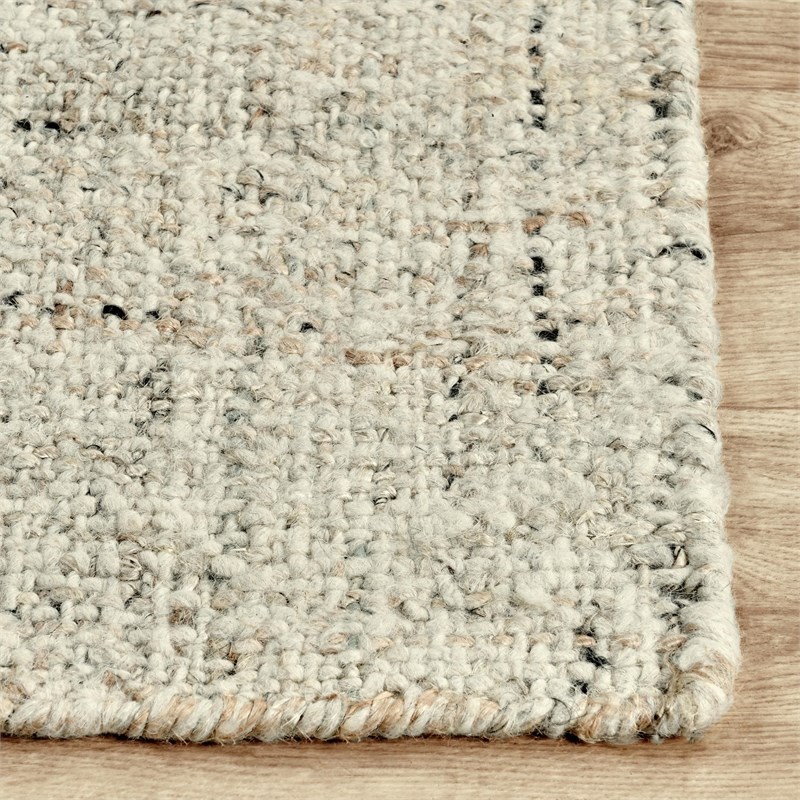 Oscoda 2.6'x8' Sustainable Handwoven Jute Blend Natural Accent Rug