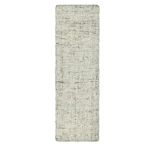 Oscoda 2.6'x8' Sustainable Handwoven Jute Blend Sage Green Accent Rug