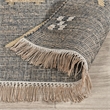 Belfast 2.6'x8' Wool Blend Handwoven Caviar Black Area Rug Runner