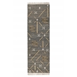 Belfast 2.6'x8' Wool Blend Handwoven Caviar Black Area Rug Runner