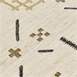 Belfast 2.6'x8' Wool Blend Handwoven Caviar Ivory Area Rug Runner