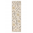 Belfast 2.6'x8' Wool Blend Handwoven Caviar Ivory Area Rug Runner