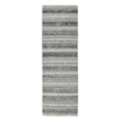 Elko 2.6'x8' Indoor Outdoor Sustainable Fabric Handwoven Blue Accent Rug