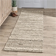 Fallon 2.6'x8' Indoor Outdoor Sustainable Fabric Handwoven Gray Accent Rug