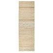 Pego 2.6'x8' Jute Blend Handwoven Sustainable Natural Stripe Accent Rug