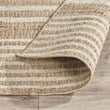 Pego 2.6'x8' Jute Blend Handwoven Sustainable Natural Stripe Accent Rug