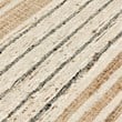 Pego 2.6'x8' Jute Blend Handwoven Sustainable Natural Stripe Accent Rug