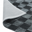 Berlin 8'x10' Indoor Soft Fabric Handwoven Checkered Ink Blue Accent Area Rug